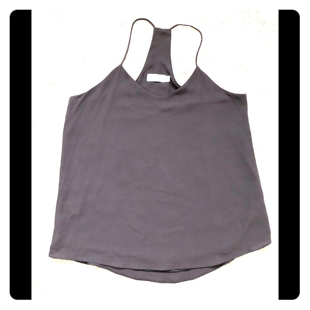 NWOT Veronica M Flowy Gray V-neck Camisole Tank